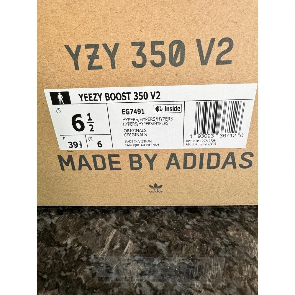 Adidas Yeezy Boost 350 V2 Hyperspace EG7491 Mens Size 6.5 Pale‎ Blue Green Gum